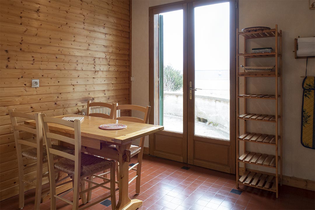 cuisine avec accès terrasse